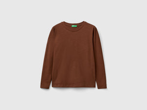 T-shirt manica lunga in cotone leggero