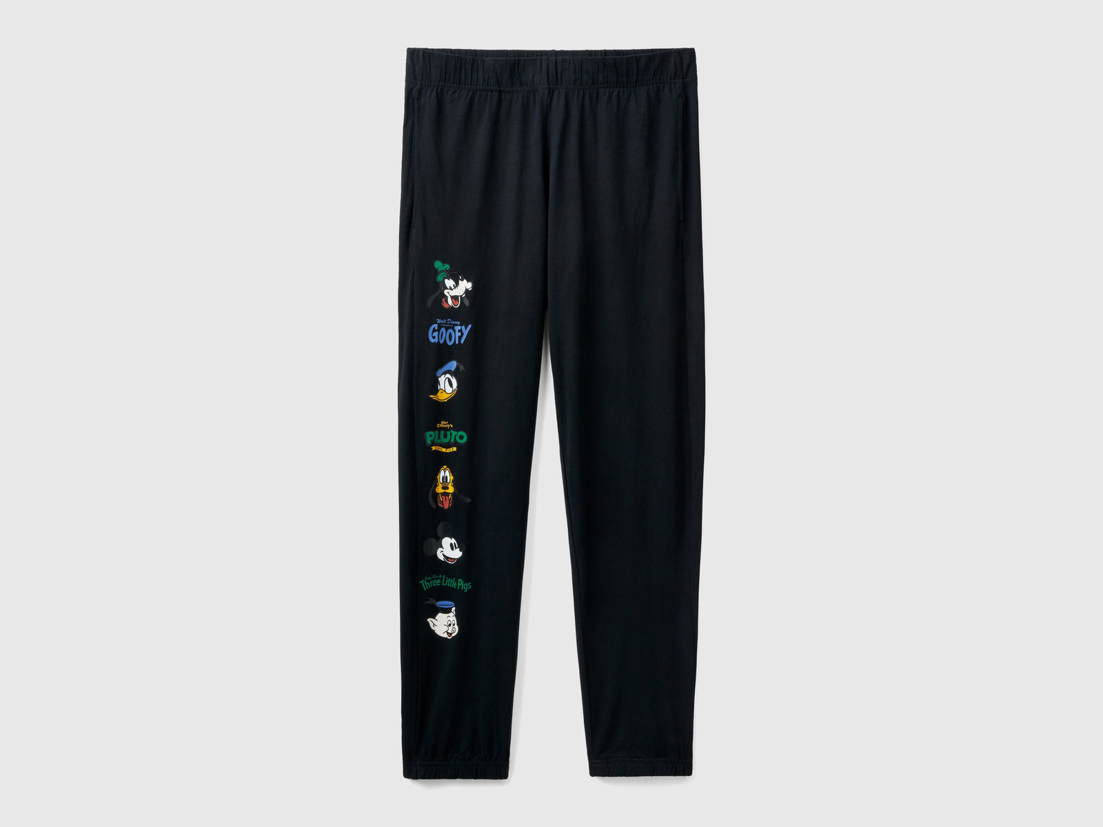 Pantaloni Disney 100% cotone da uomo nero | Benetton Outlet