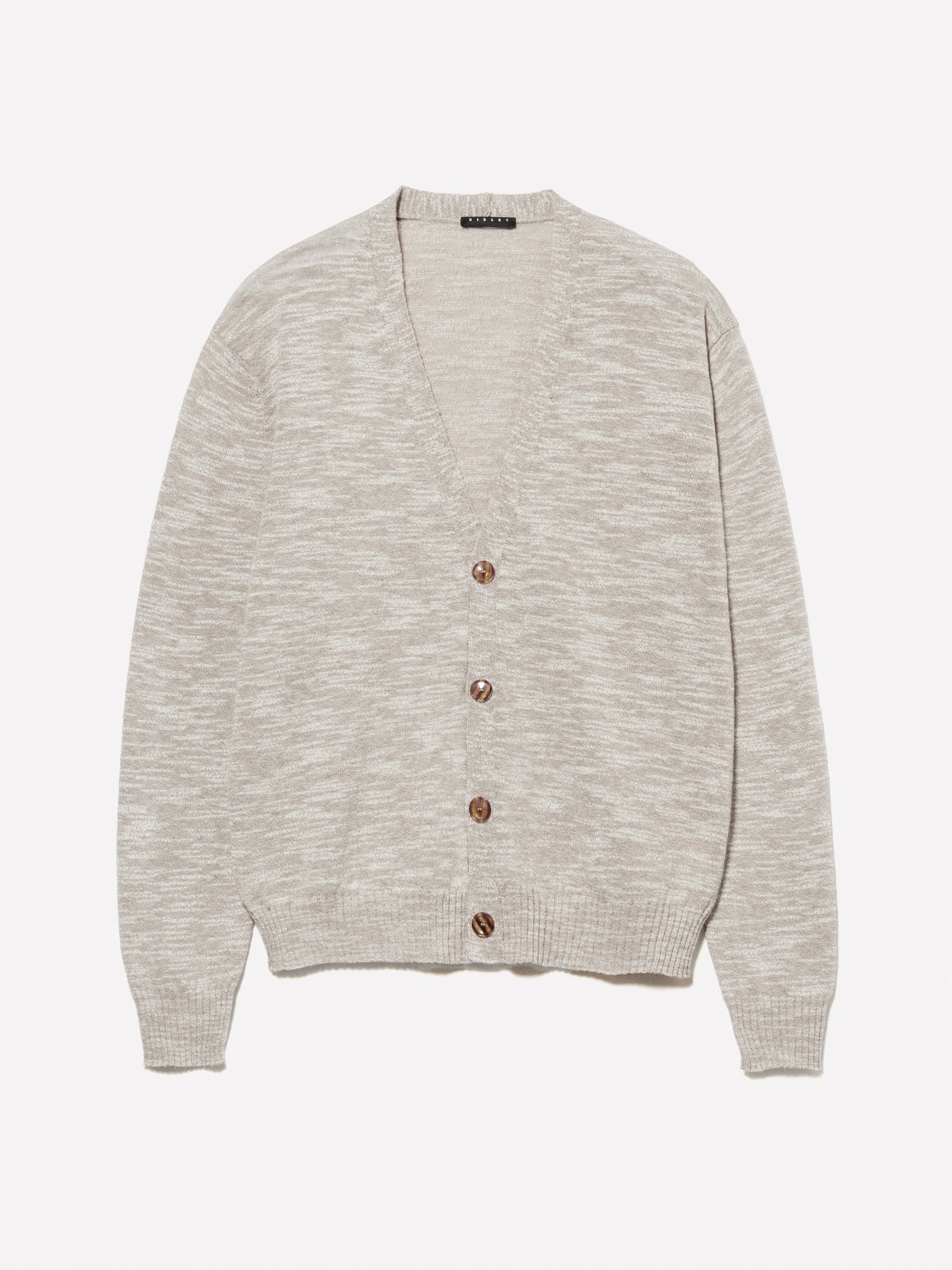 Cardigan mélange chiaro da uomo beige | Sisley Outlet