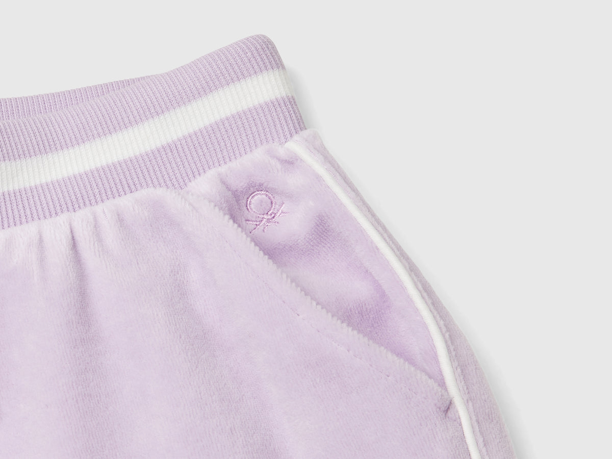 Pantaloni in ciniglia con coulisse