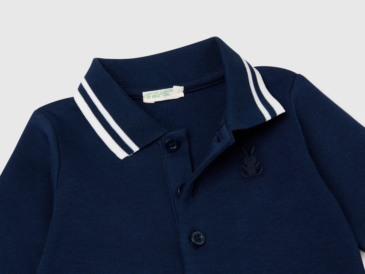 Body a polo in cotone