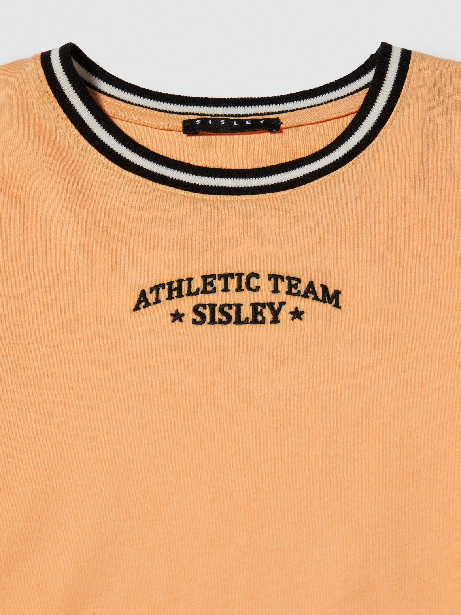 T-shirt con ricamo da bambina arancione 2 | Sisley young Outlet