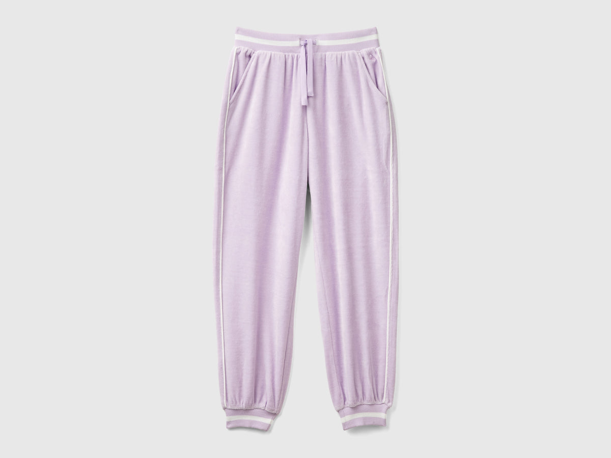 Pantaloni in ciniglia con coulisse