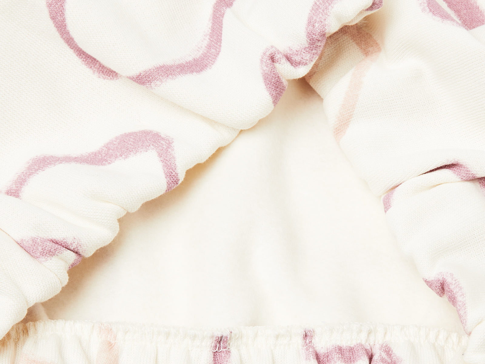Felpa con stampa cuori da bimba bianco panna 3 | Benetton Outlet