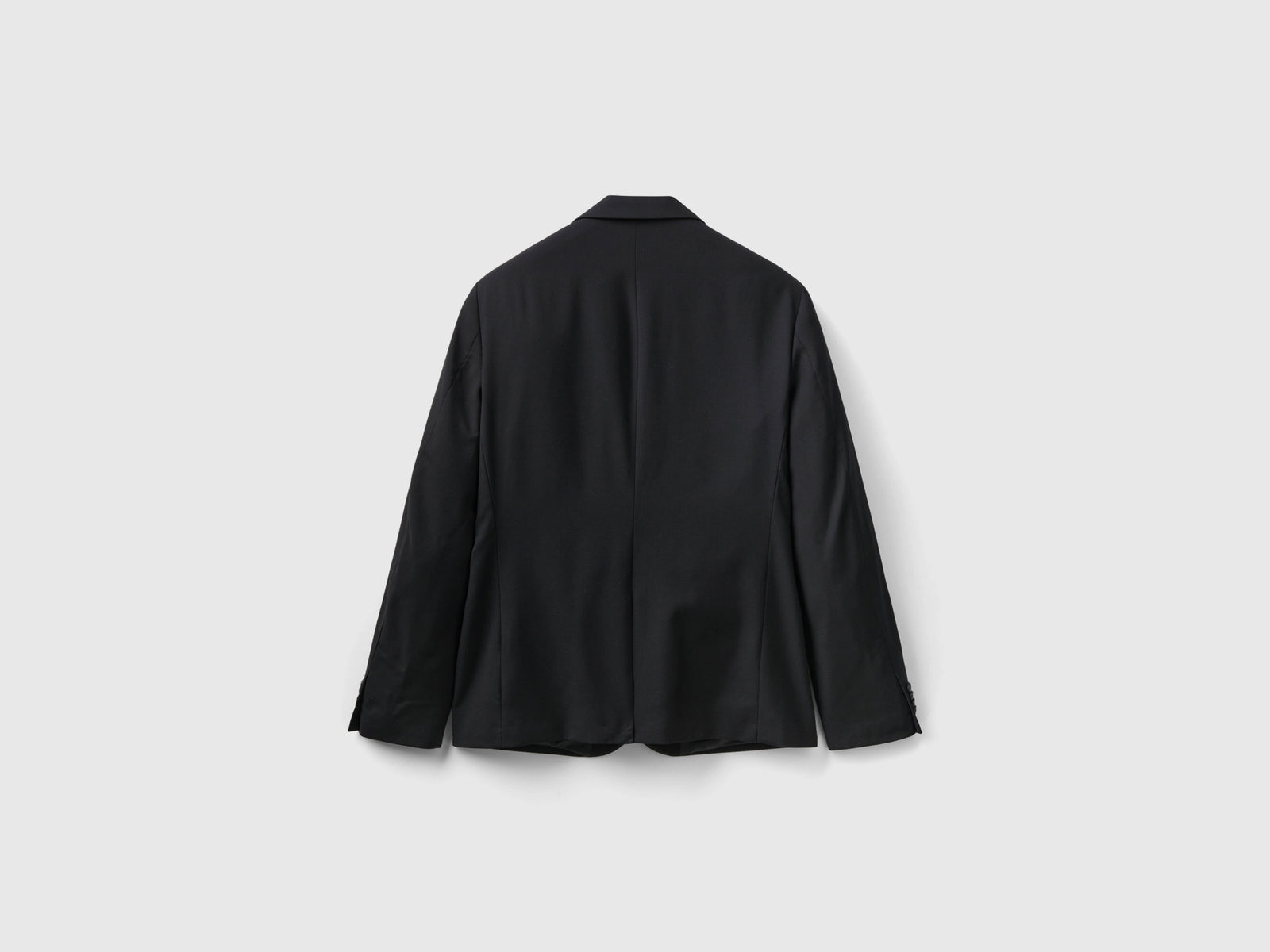 Blazer regular fit in misto viscosa da uomo nero 2 | Benetton Outlet
