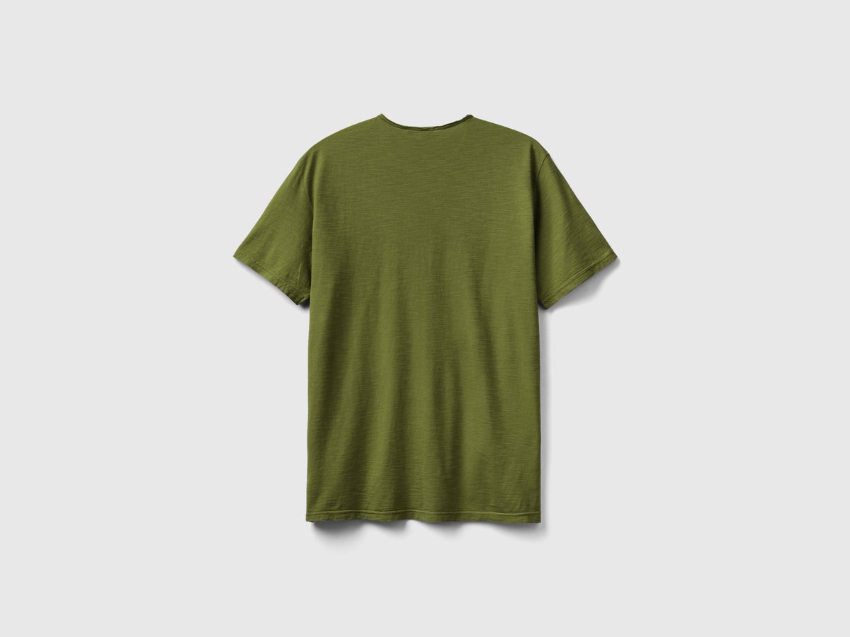 T-shirt in cotone fiammato