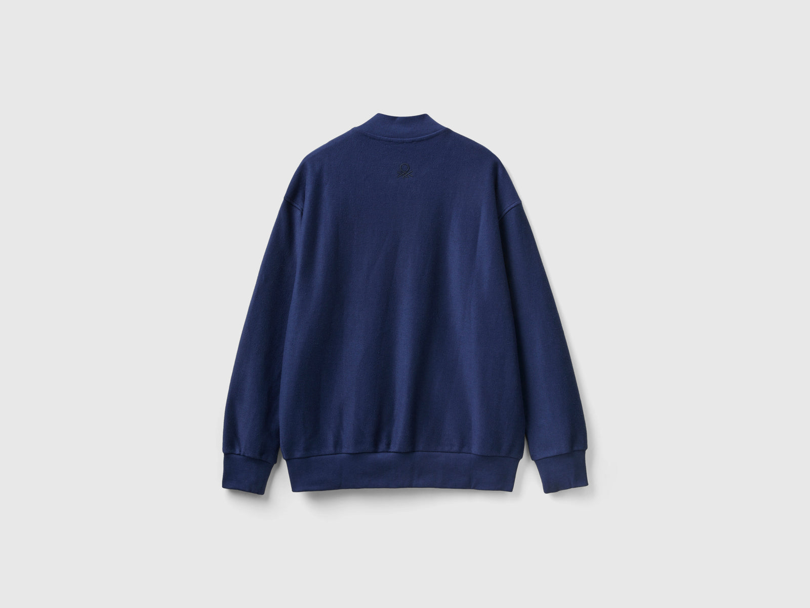 Bomber in felpa con zip da uomo blu scuro 2 | Benetton Outlet