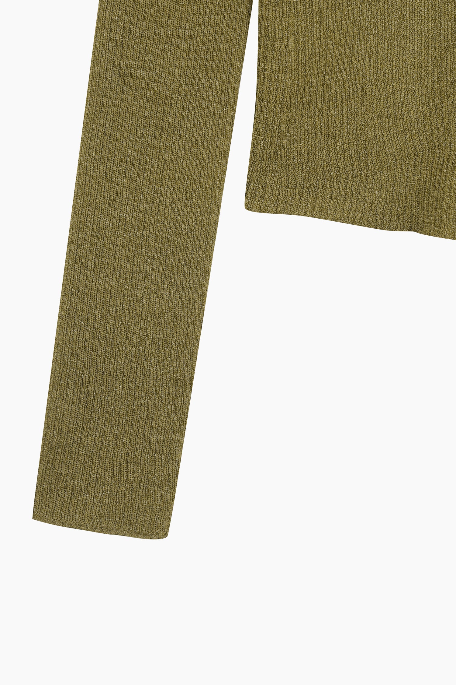 Cardigan bianco con bottoni a perla da donna verde militare 4 | Sisley Outlet