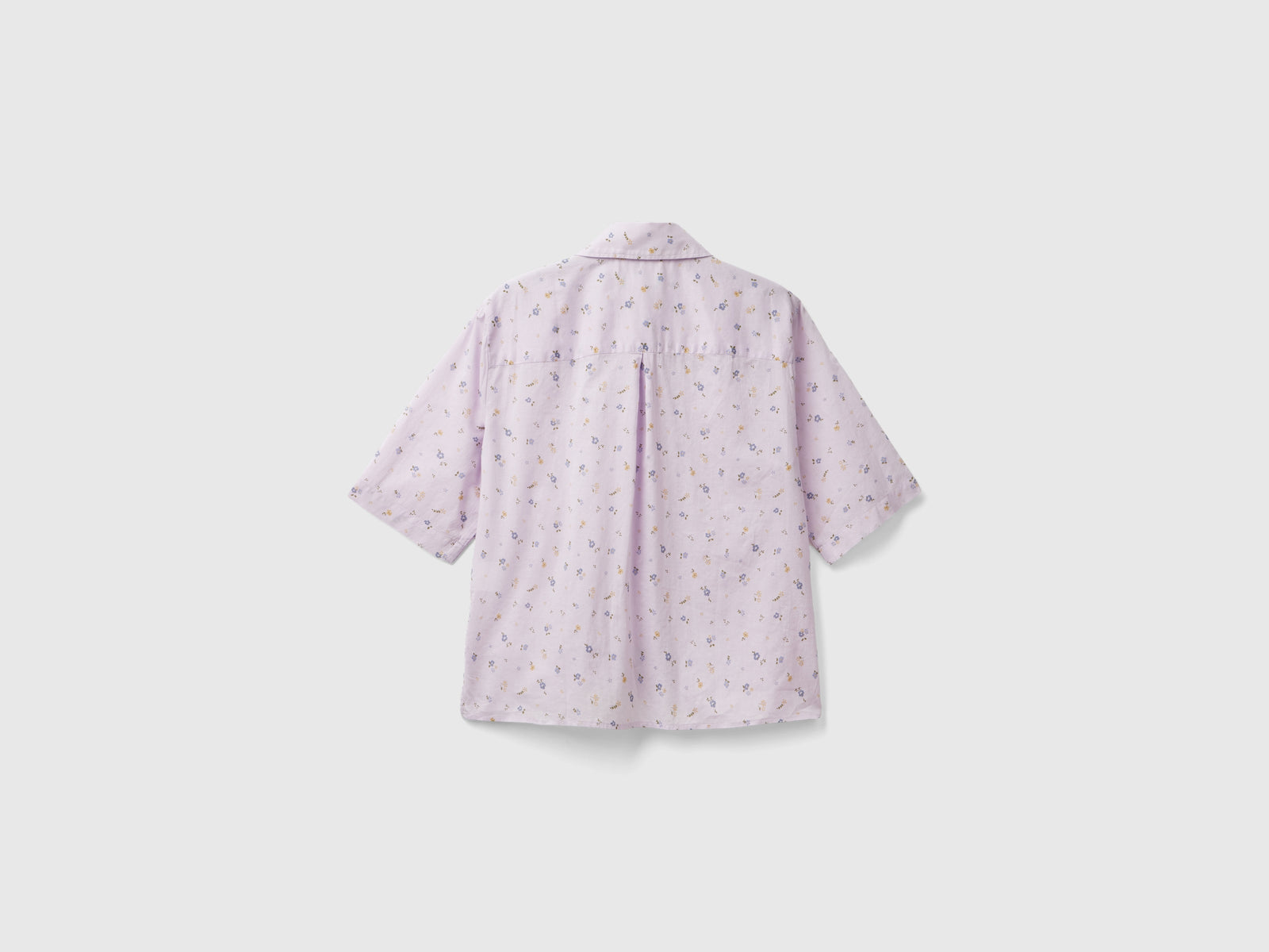 Camicia fantasia a manica corta da donna lilla 2 | Benetton Outlet