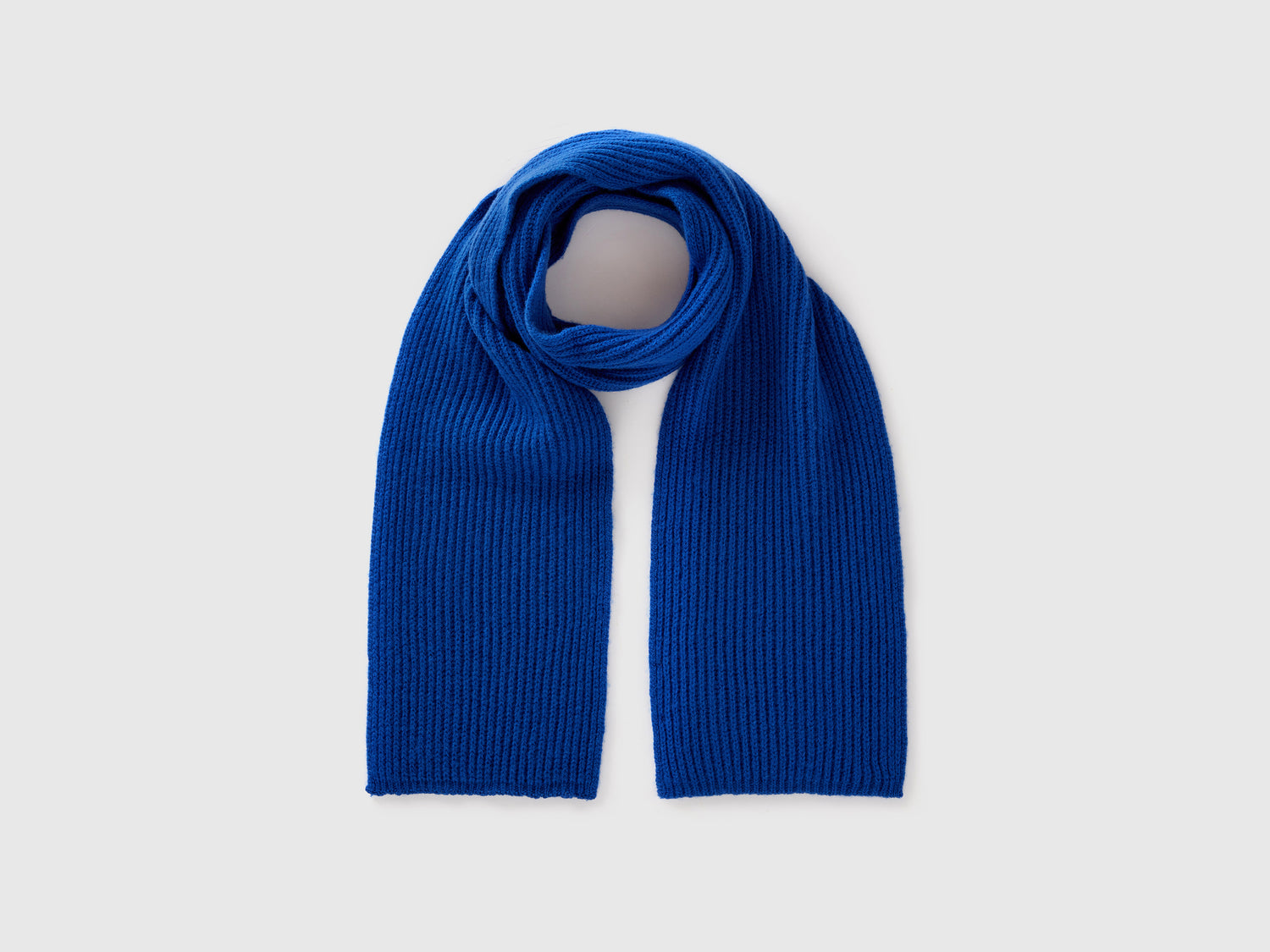 Sciarpa in pura lana vergine da uomo blu scuro | Benetton Outlet