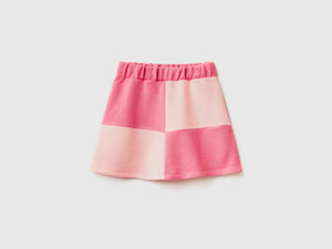 Minigonna con maxi quadri