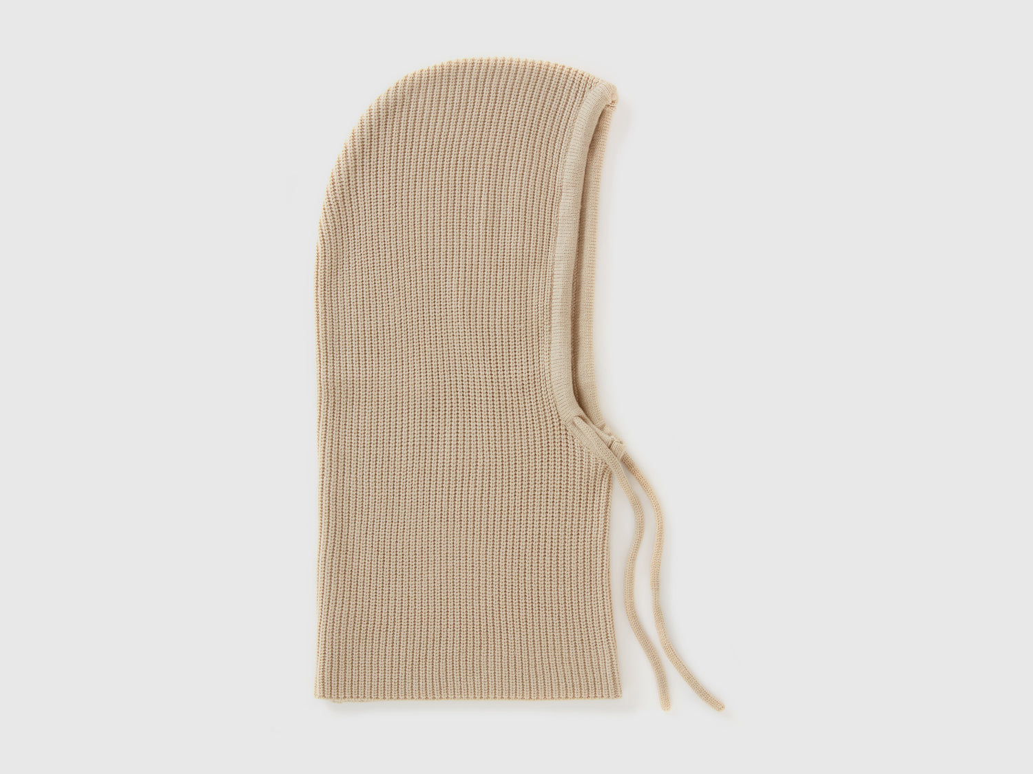 Passamontagna in maglia da donna beige | Benetton Outlet