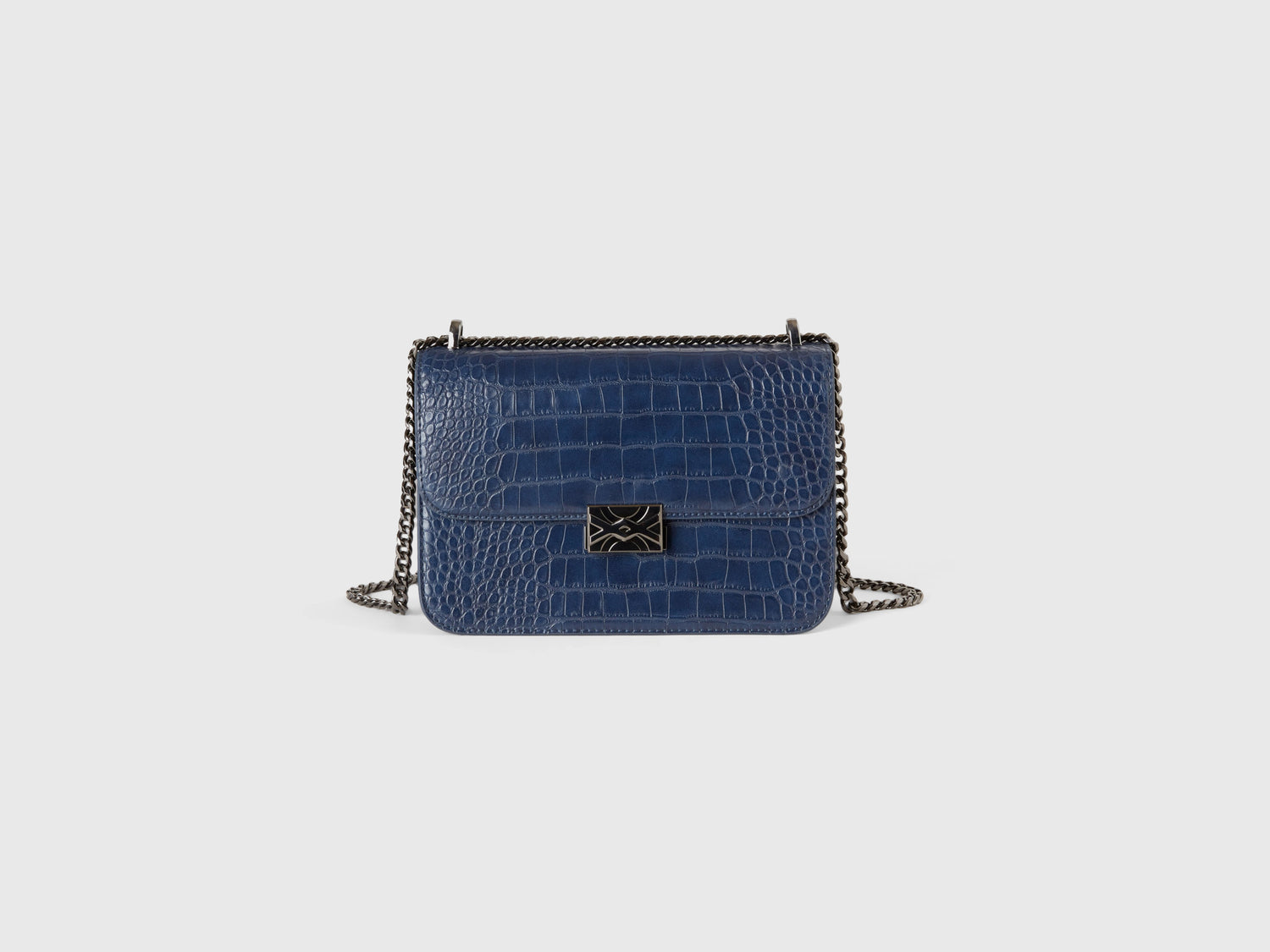 Be Bag grande stampa cocco da donna blu scuro | Benetton Outlet