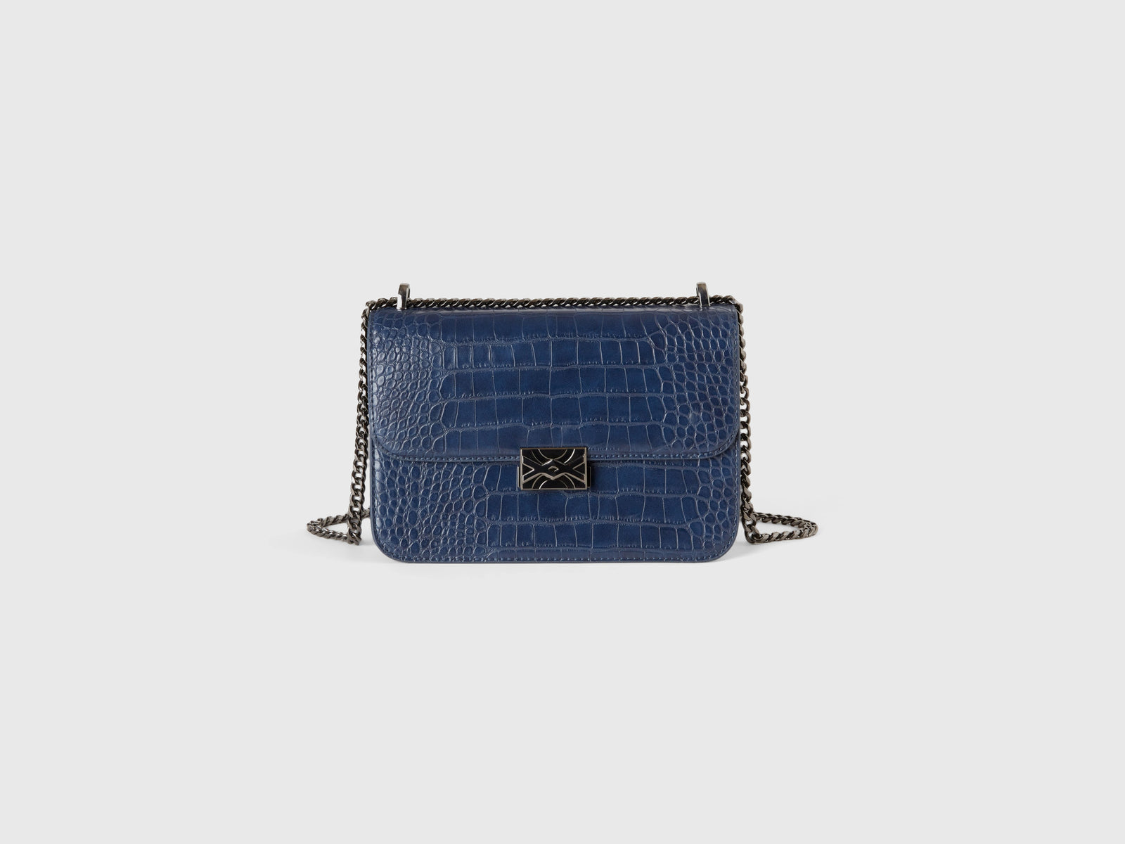 Be Bag grande stampa cocco da donna blu scuro | Benetton Outlet