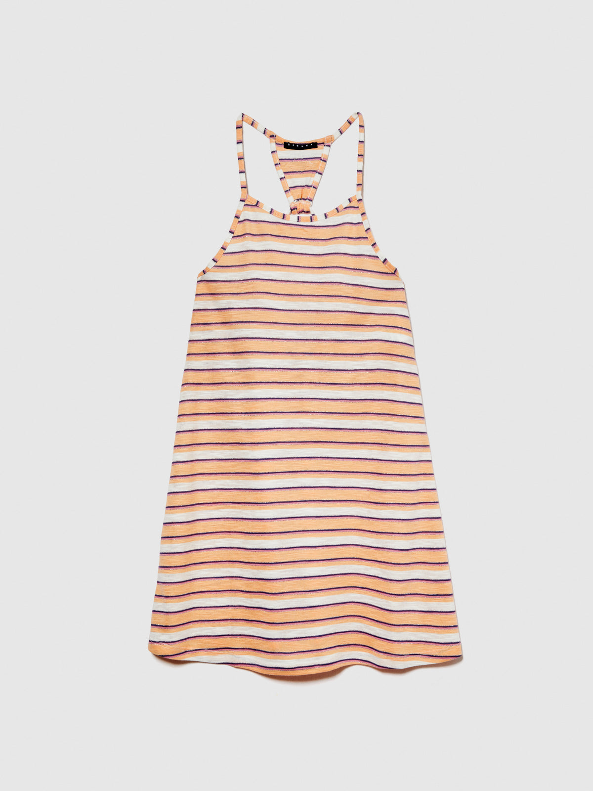 Vestito a righe con fiocco