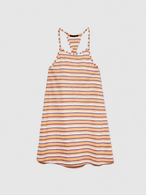 Vestito a righe con fiocco