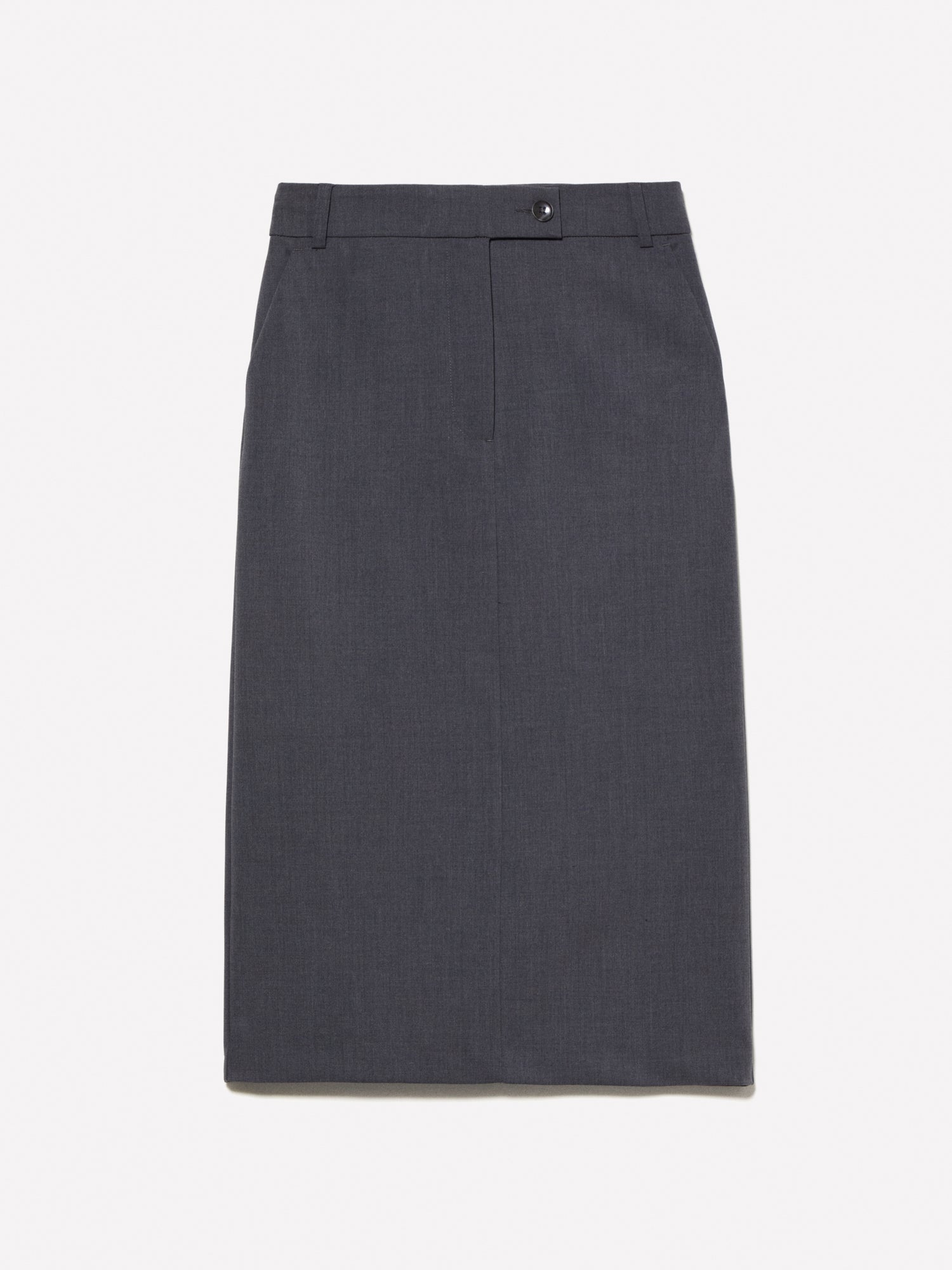 Gonna longuette slim fit da donna grigio scuro | Sisley Outlet