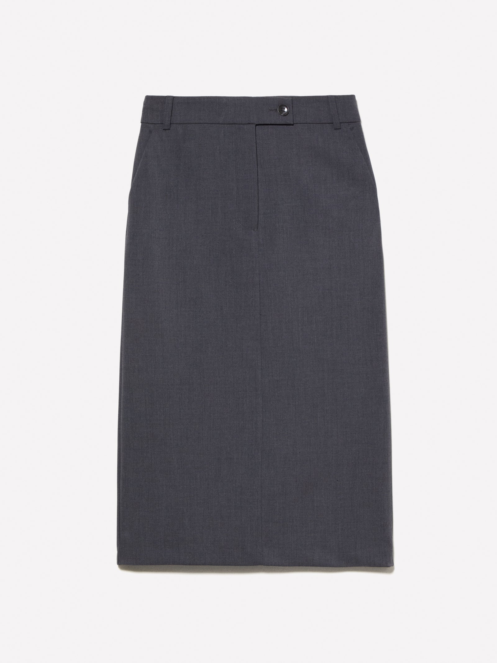 Gonna longuette slim fit da donna grigio scuro | Sisley Outlet