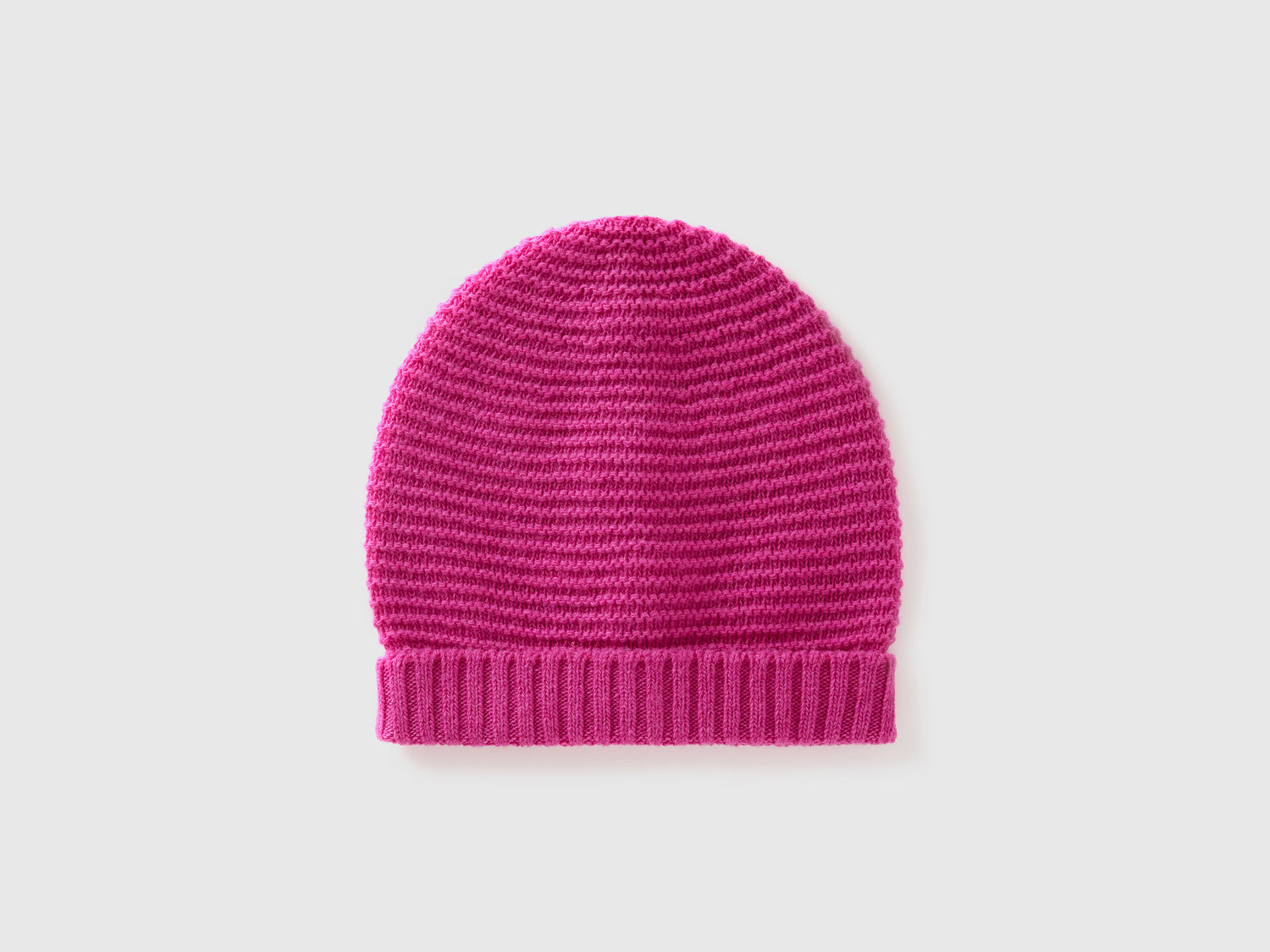 Cappellino in misto lana da bimbo fucsia | Benetton Outlet