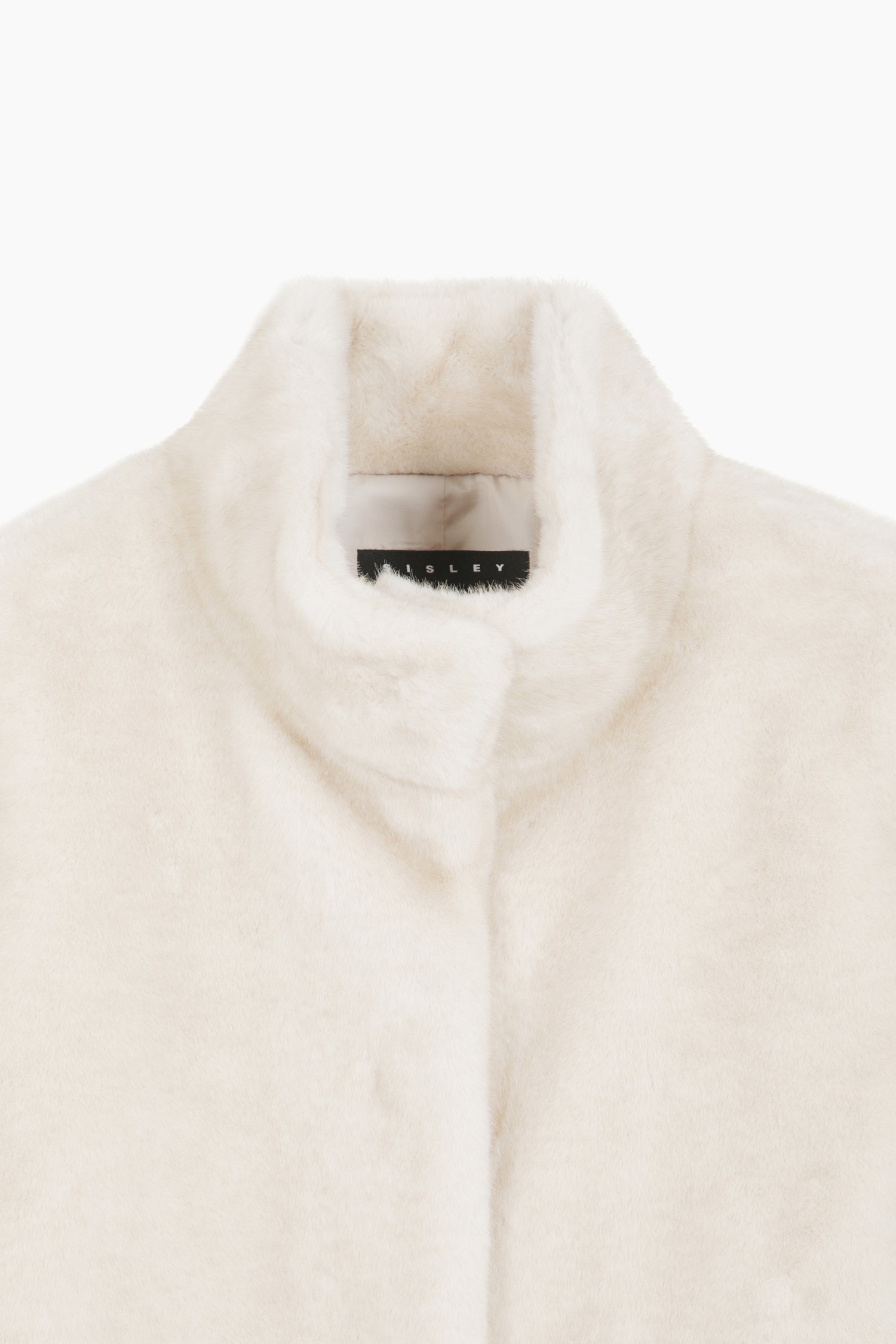 Pelliccia sintetica da donna bianco panna 3 | Sisley Outlet