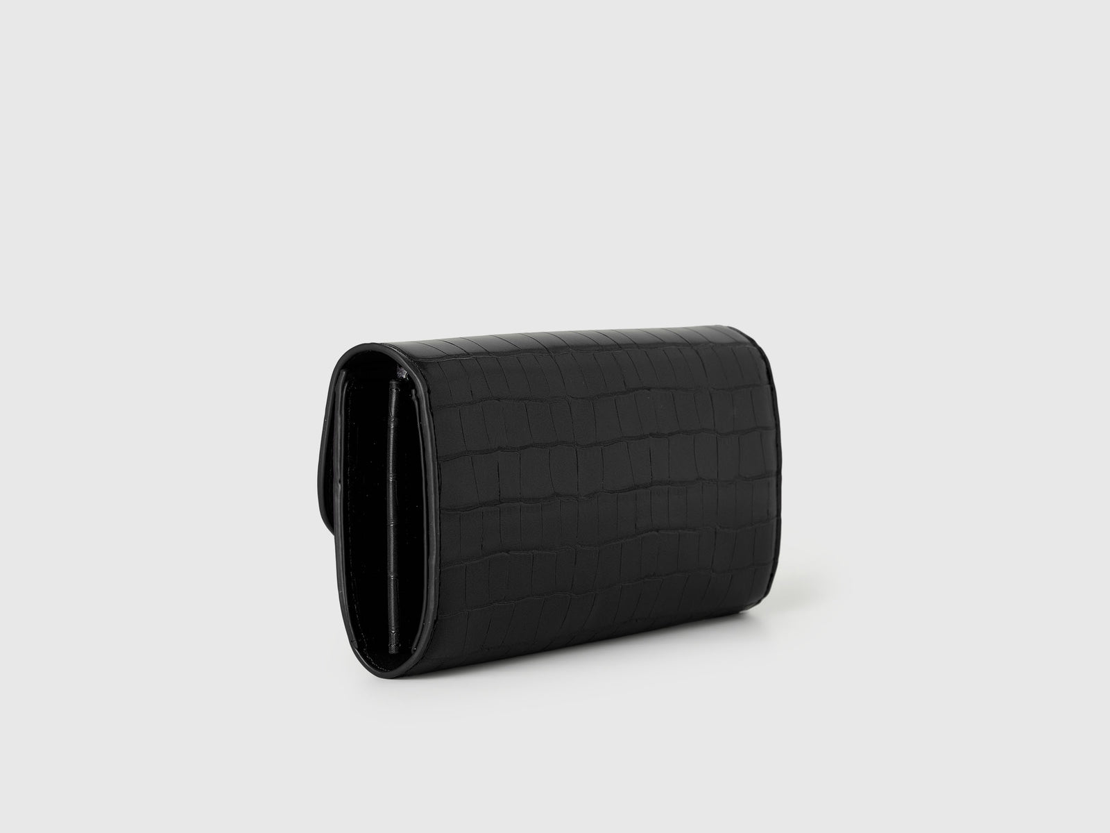 Portafoglio con stampa cocco da donna nero 2 | Benetton Outlet