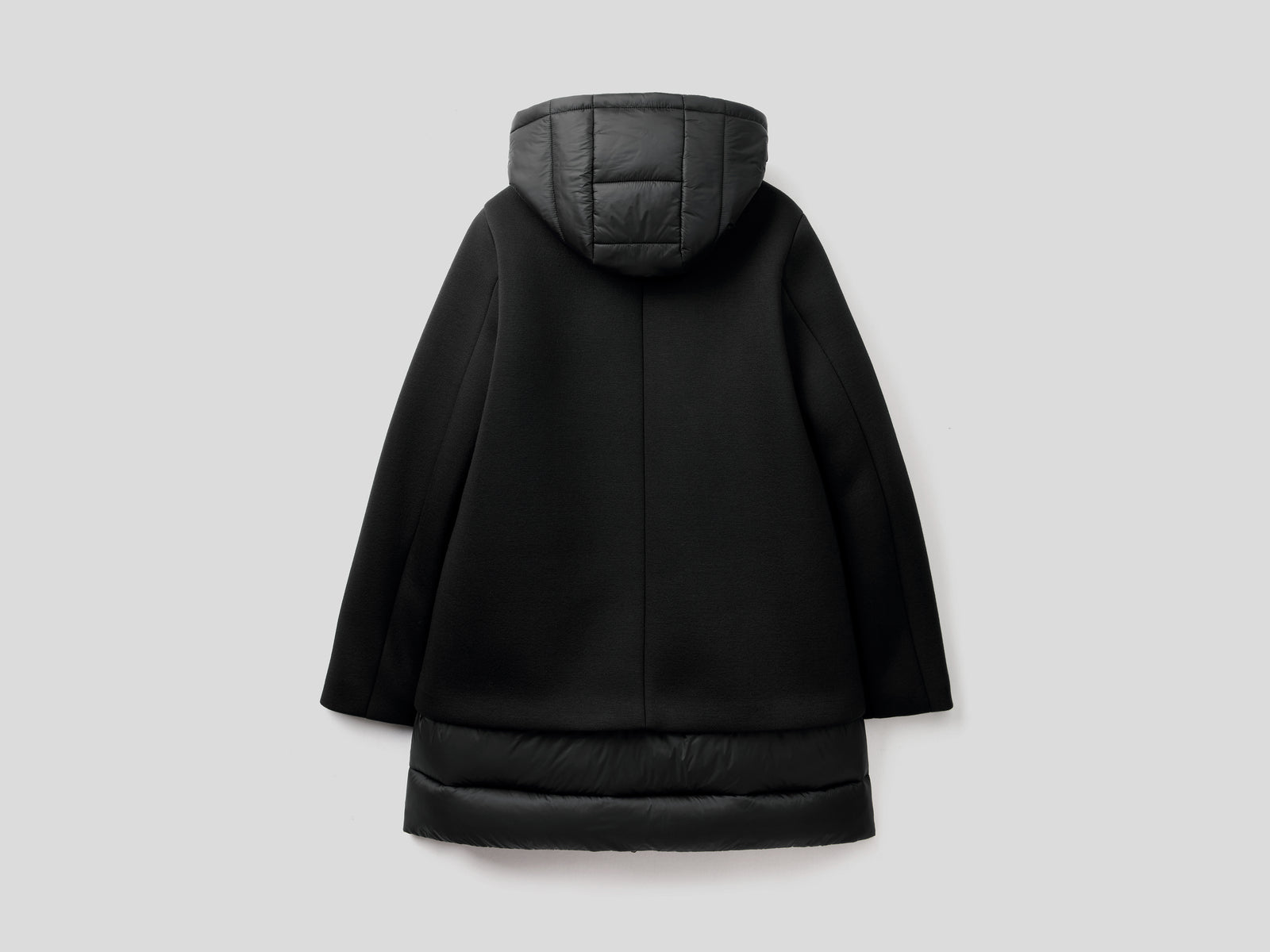 Giubbotto con dettagli imbottiti da donna nero 2 | Benetton Outlet
