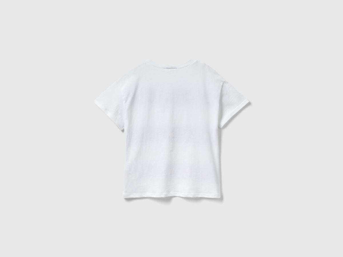 T-shirt manica corta con glitter