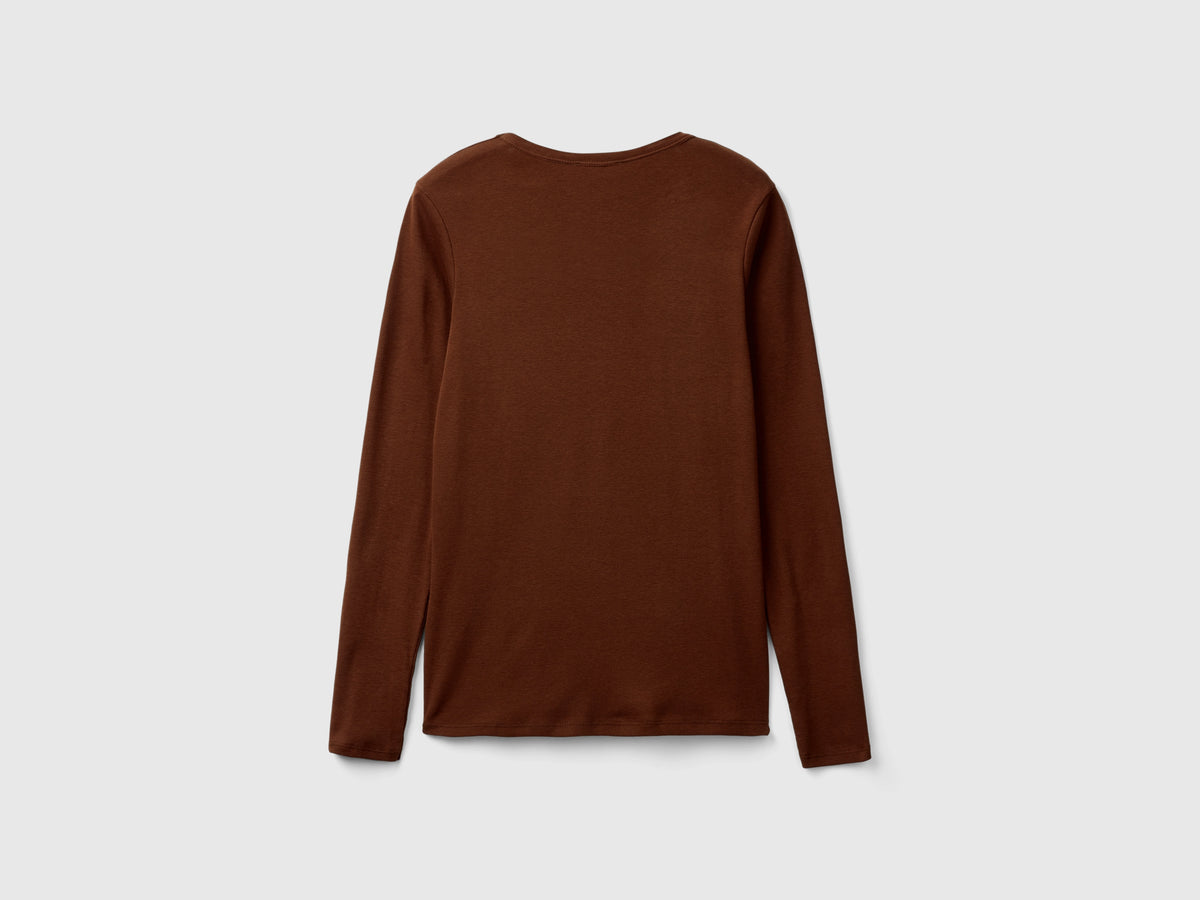 T-shirt a manica lunga 100% cotone