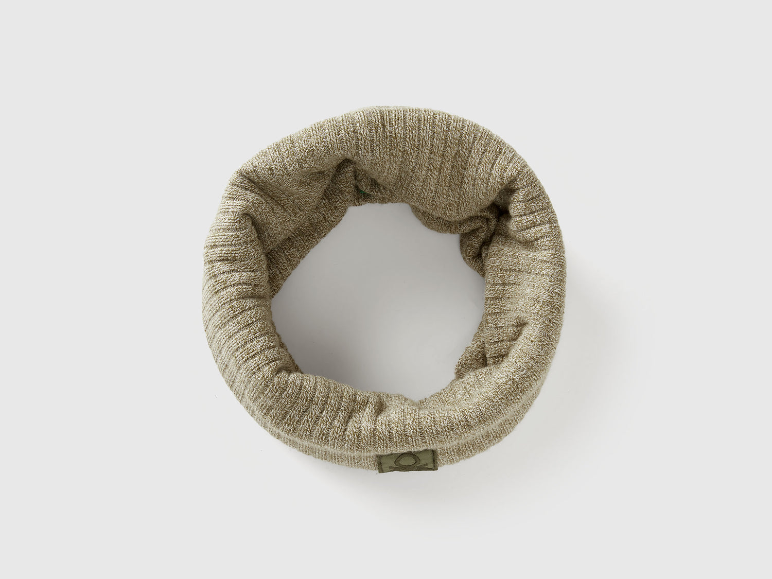 Scaldacollo in misto viscosa stretch da bambino verde militare | Benetton Outlet
