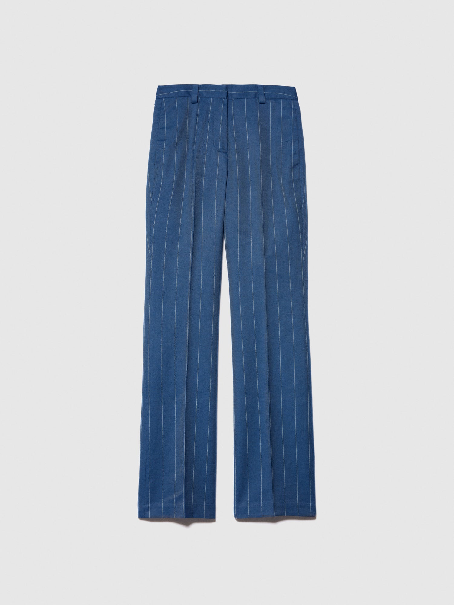 Pantaloni rigati da donna blu | Sisley Outlet