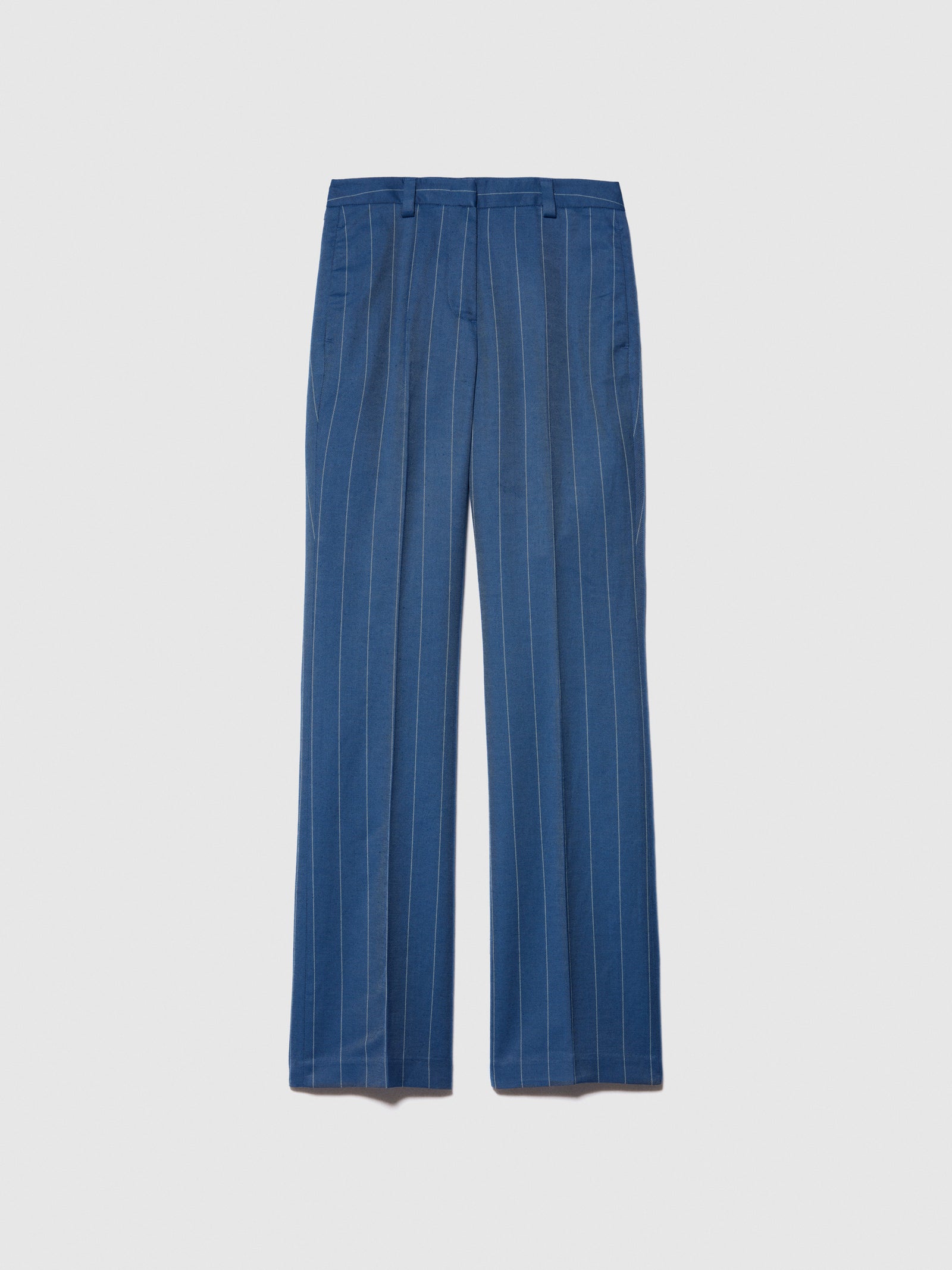 Pantaloni rigati da donna blu | Sisley Outlet