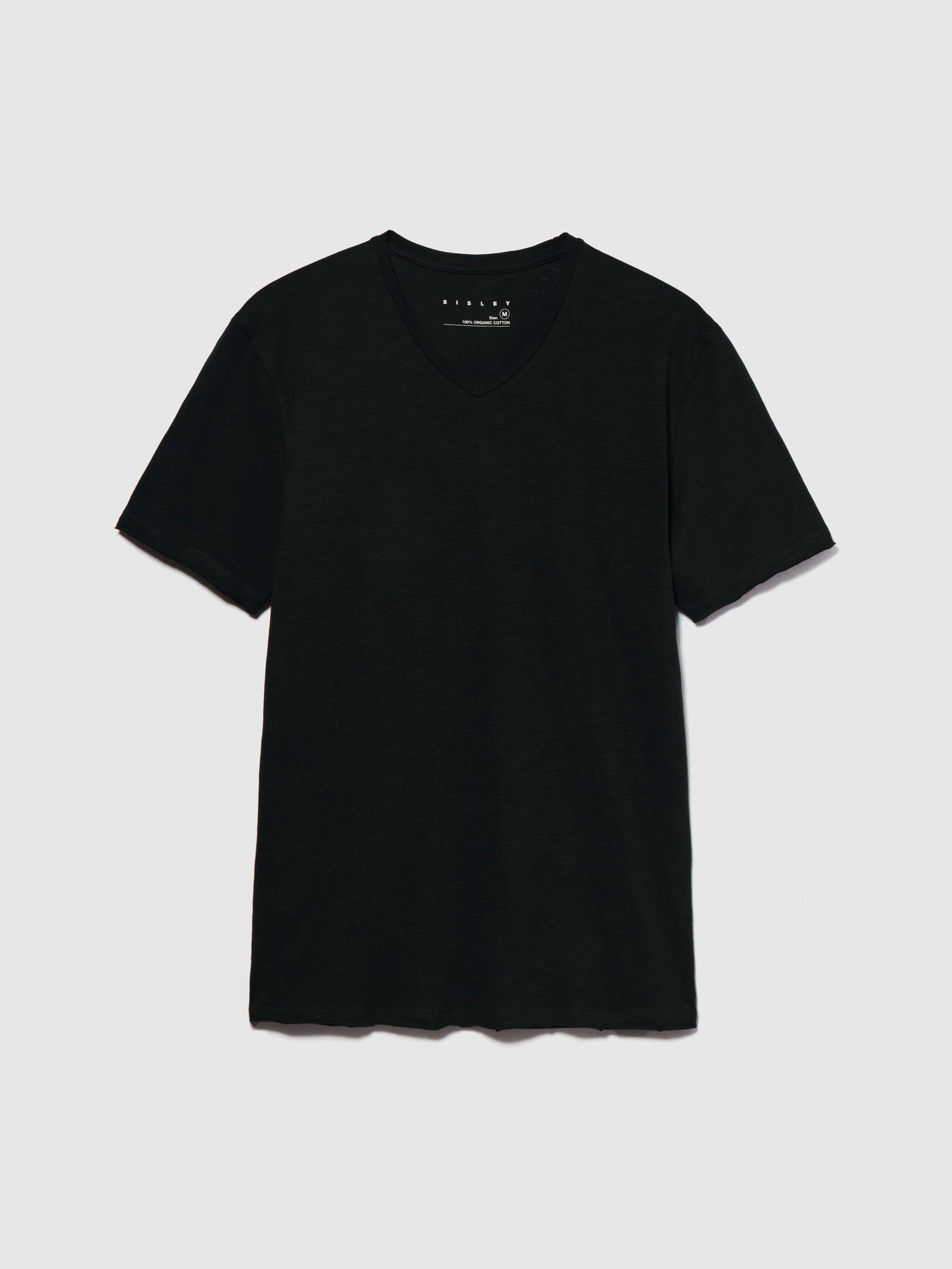 T-shirt slim fit da uomo nero | Sisley Outlet