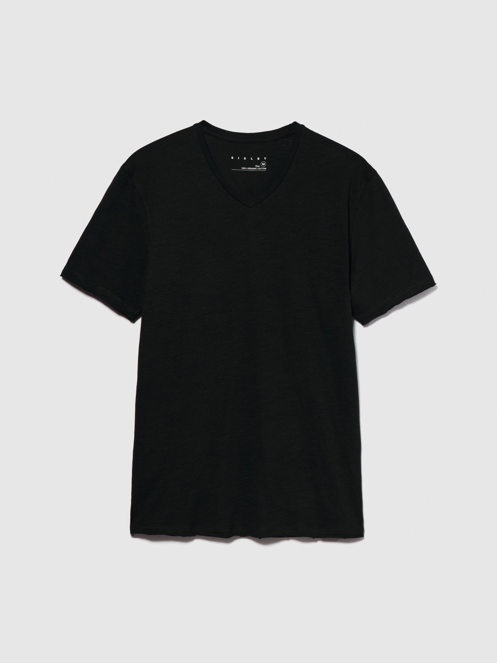 T-shirt slim fit da uomo nero | Sisley Outlet