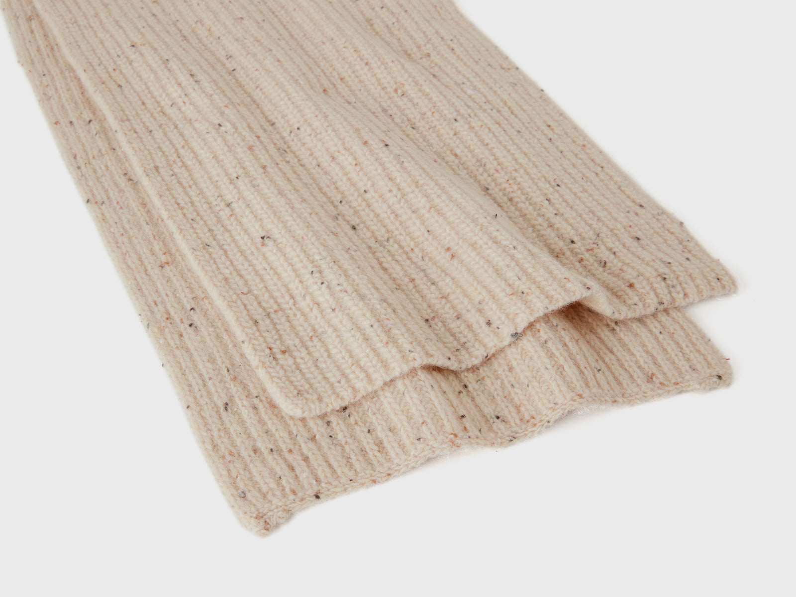 Sciarpa in misto lana da uomo beige 2 | Benetton Outlet