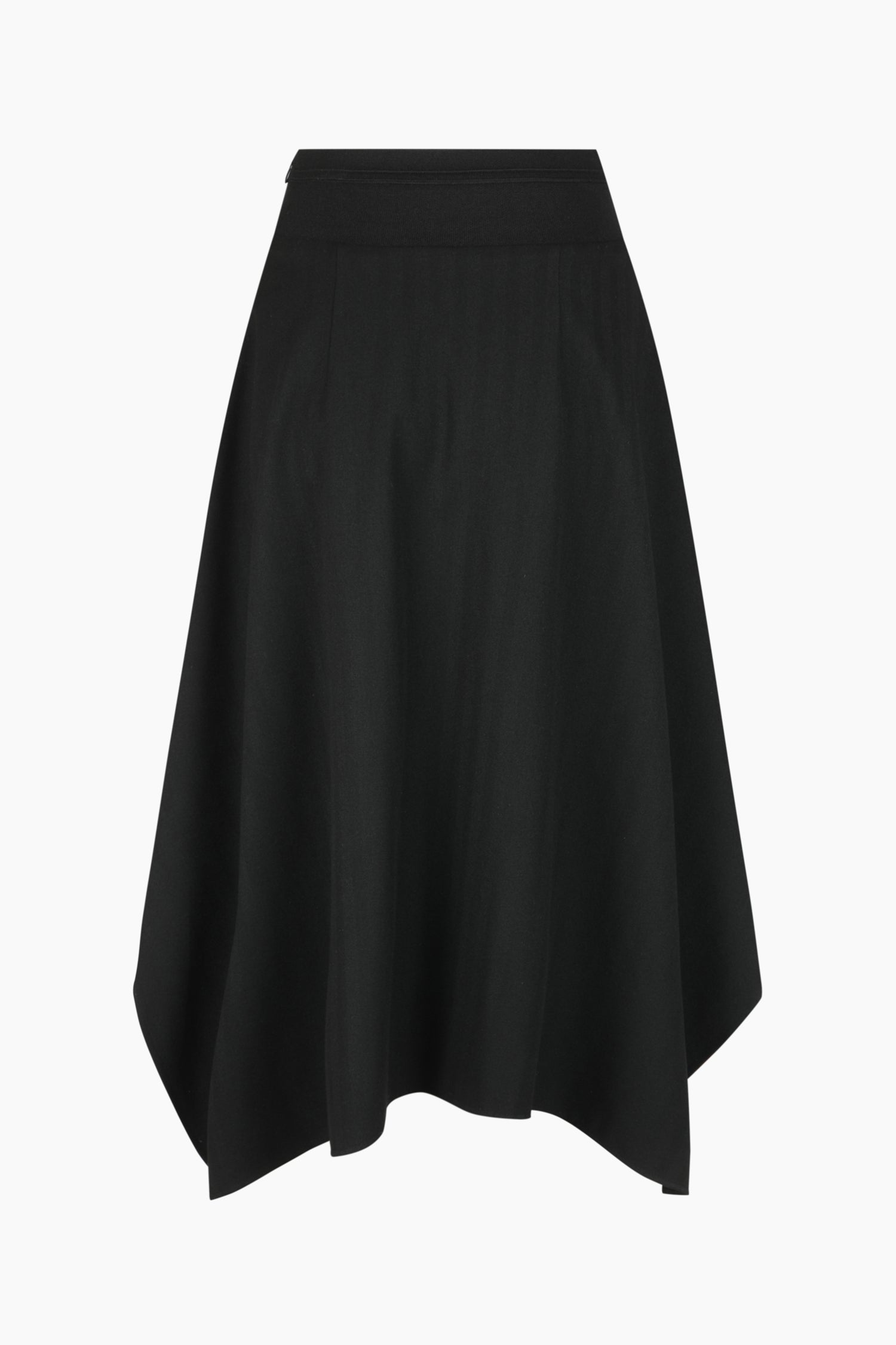 Gonna midi asimmetrica da donna nero 2 | Sisley Outlet