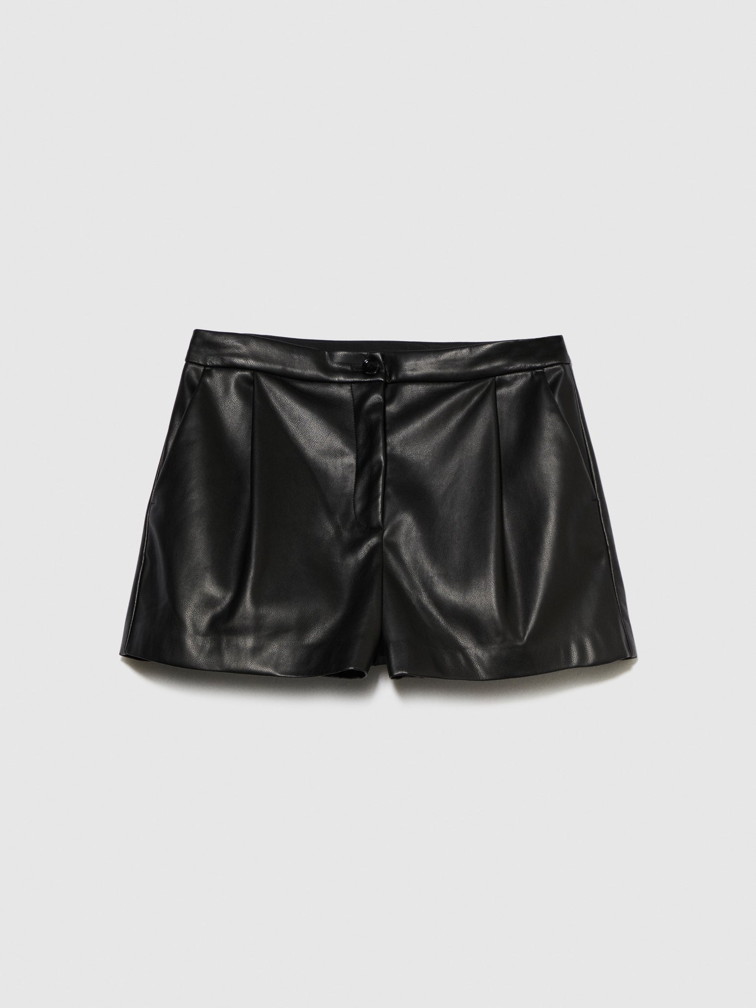 Shorts con pieghe da donna nero | Sisley Outlet