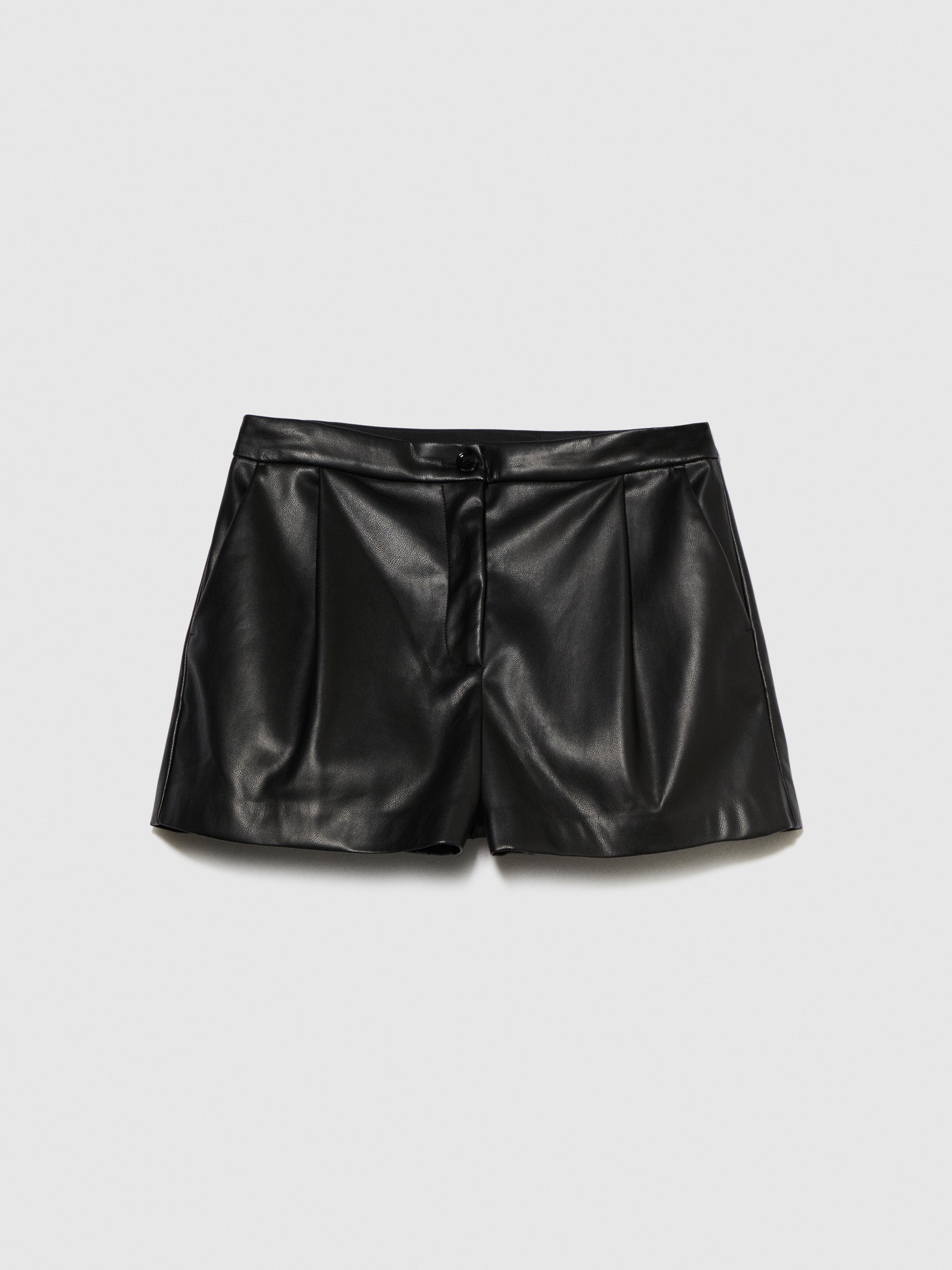 Shorts con pieghe da donna nero | Sisley Outlet