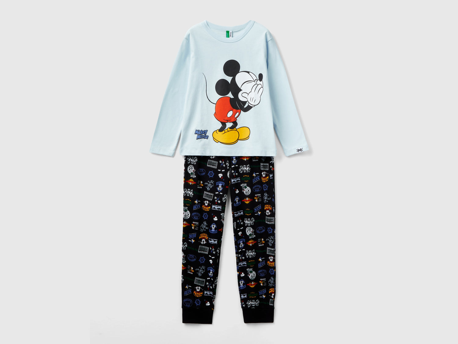 Pigiama Mickey Mouse in cotone da bambino multi-color | Benetton Outlet