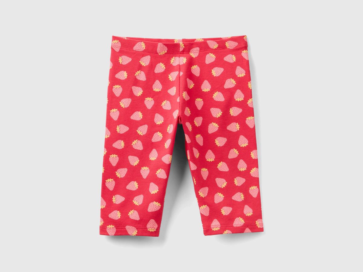 Leggings a 3/4 con stampa frutta