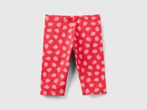 Leggings a 3/4 con stampa frutta