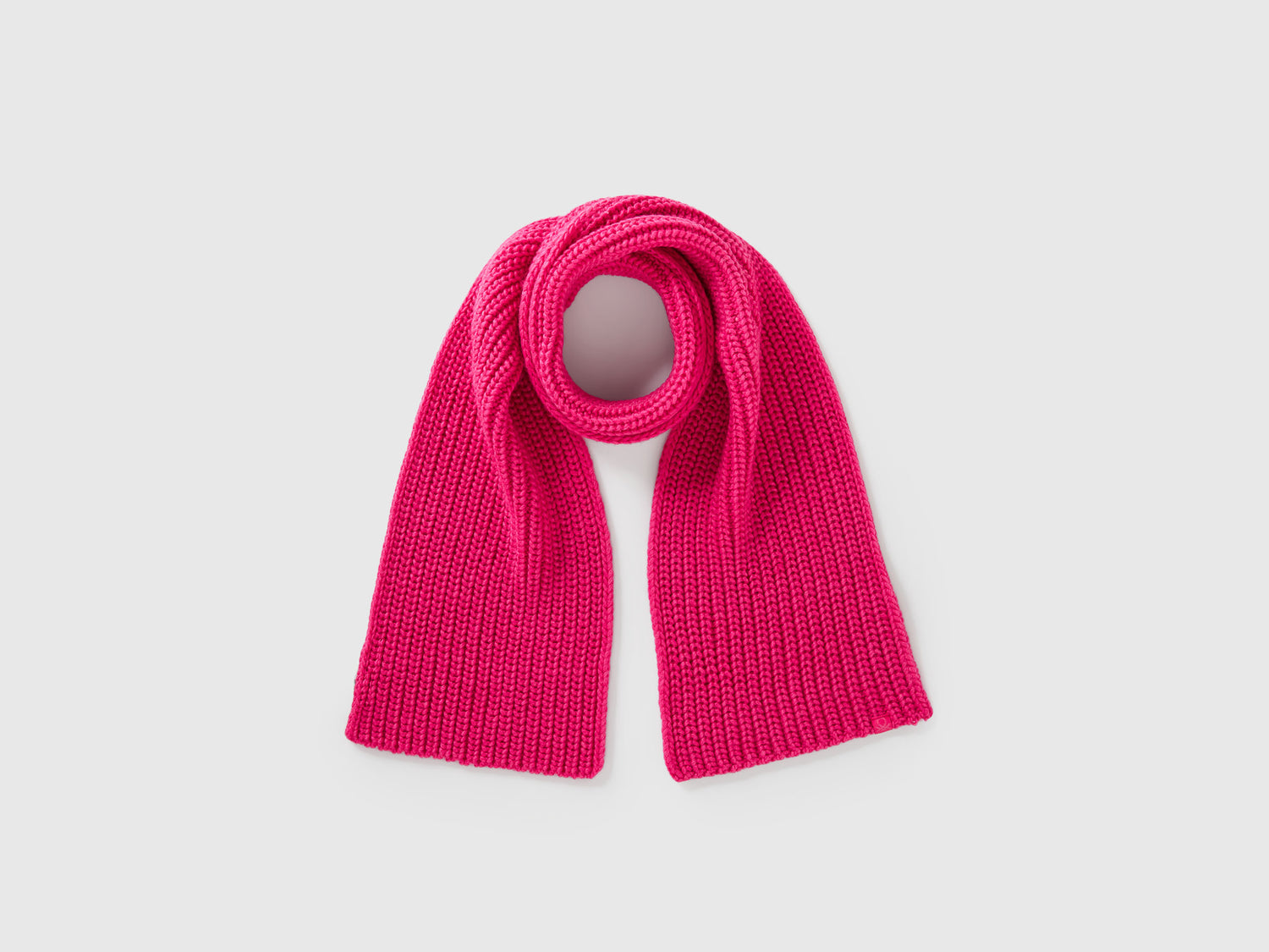 Sciarpa in misto lana da bambino fucsia | Benetton Outlet