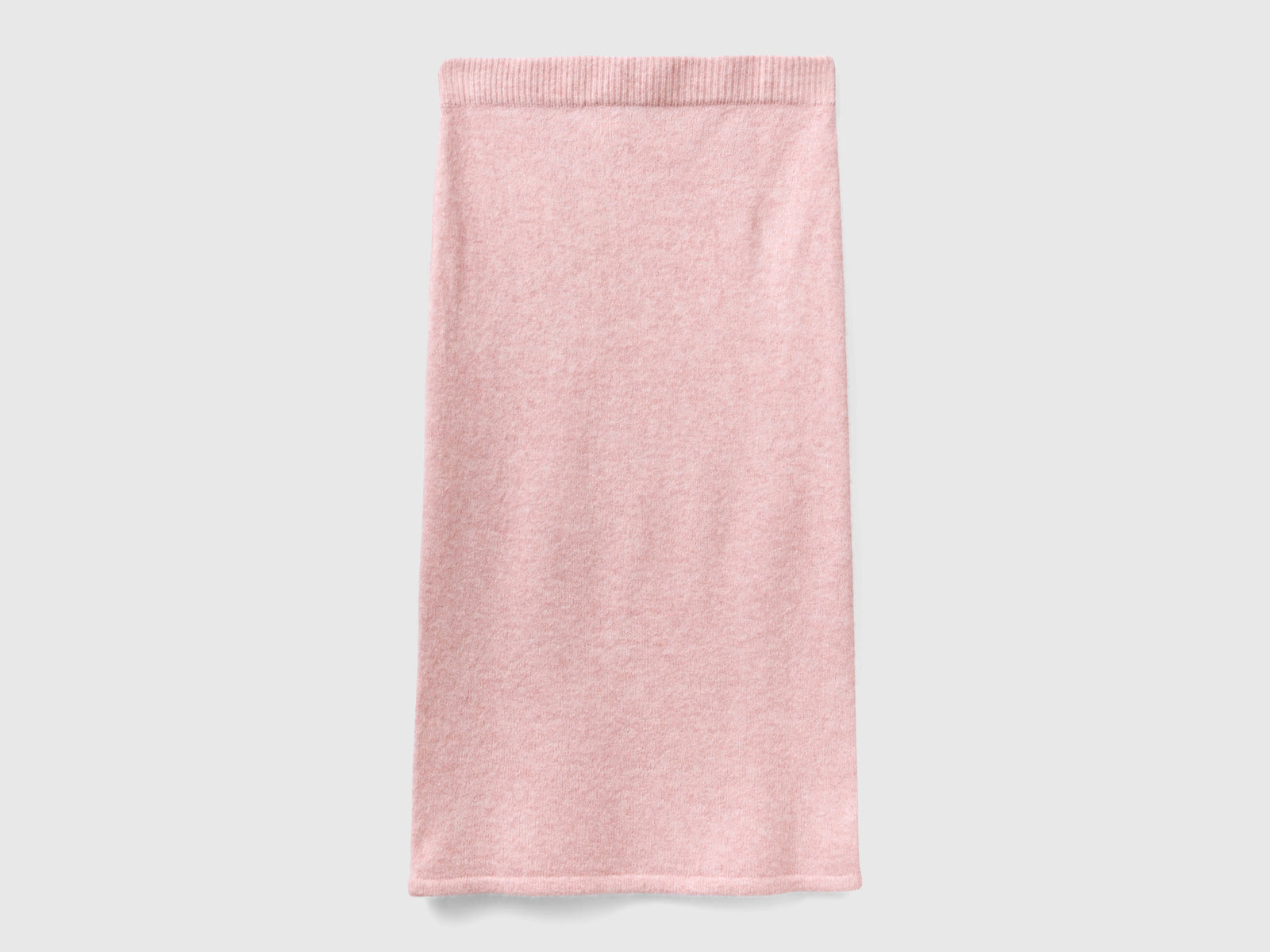 Gonna a tubino in filato riciclato da donna rosa | Benetton Outlet