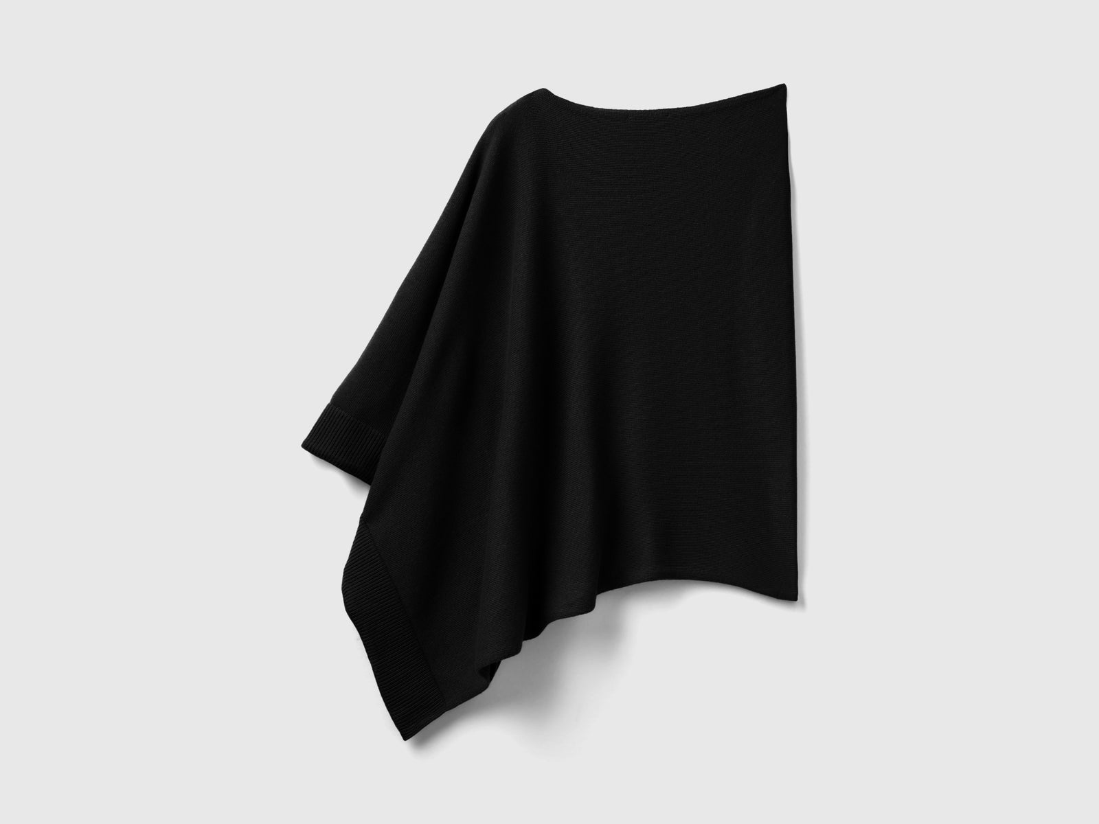 Mantella in misto cashmere da donna nero 2 | Benetton Outlet