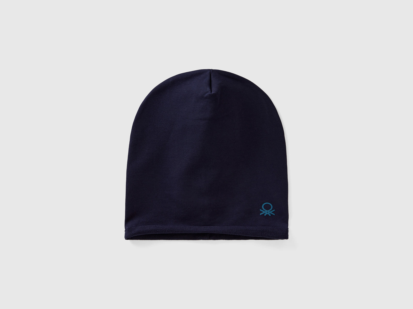 Cuffietta in cotone stretch da bambino blu scuro | Benetton Outlet