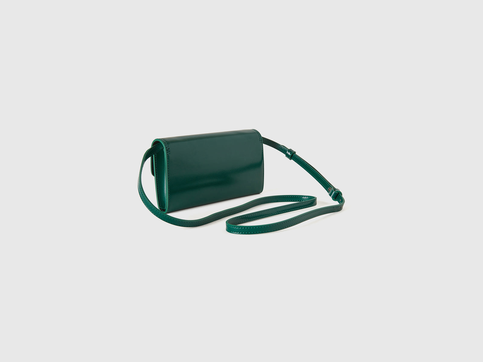 Borsa portacellulare con tracolla da donna verde scuro 2 | Benetton Outlet