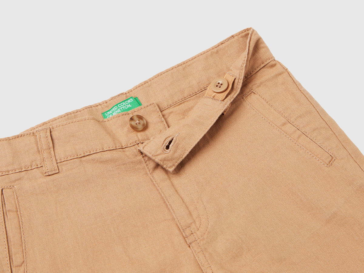 Shorts in misto lino