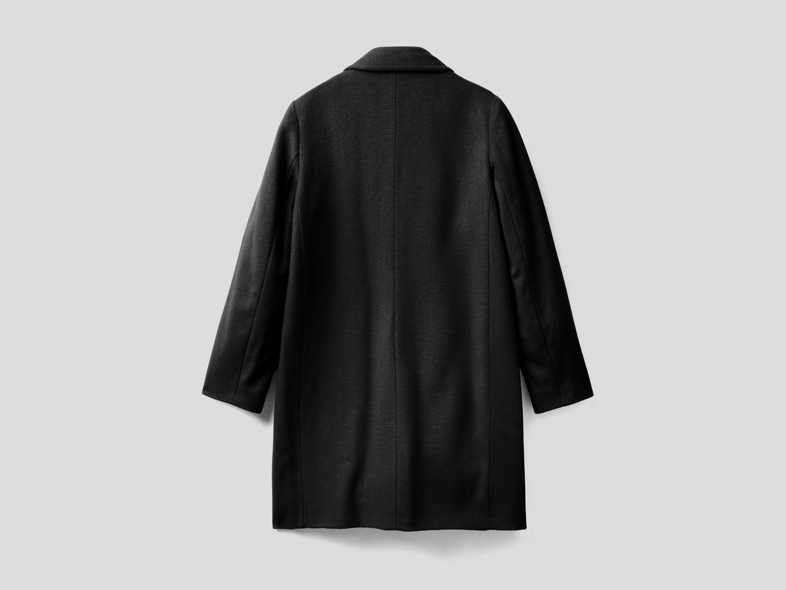 Cappotto corto in panno misto lana da donna nero 2 | Benetton Outlet