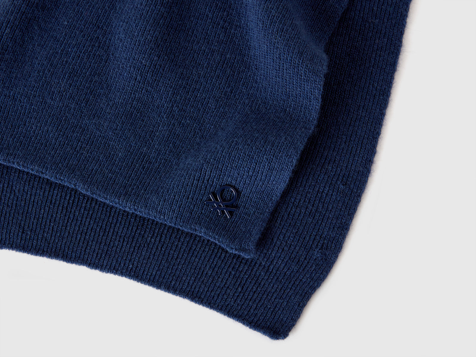 Sciarpa in misto lana da bambino blu scuro 3 | Benetton Outlet