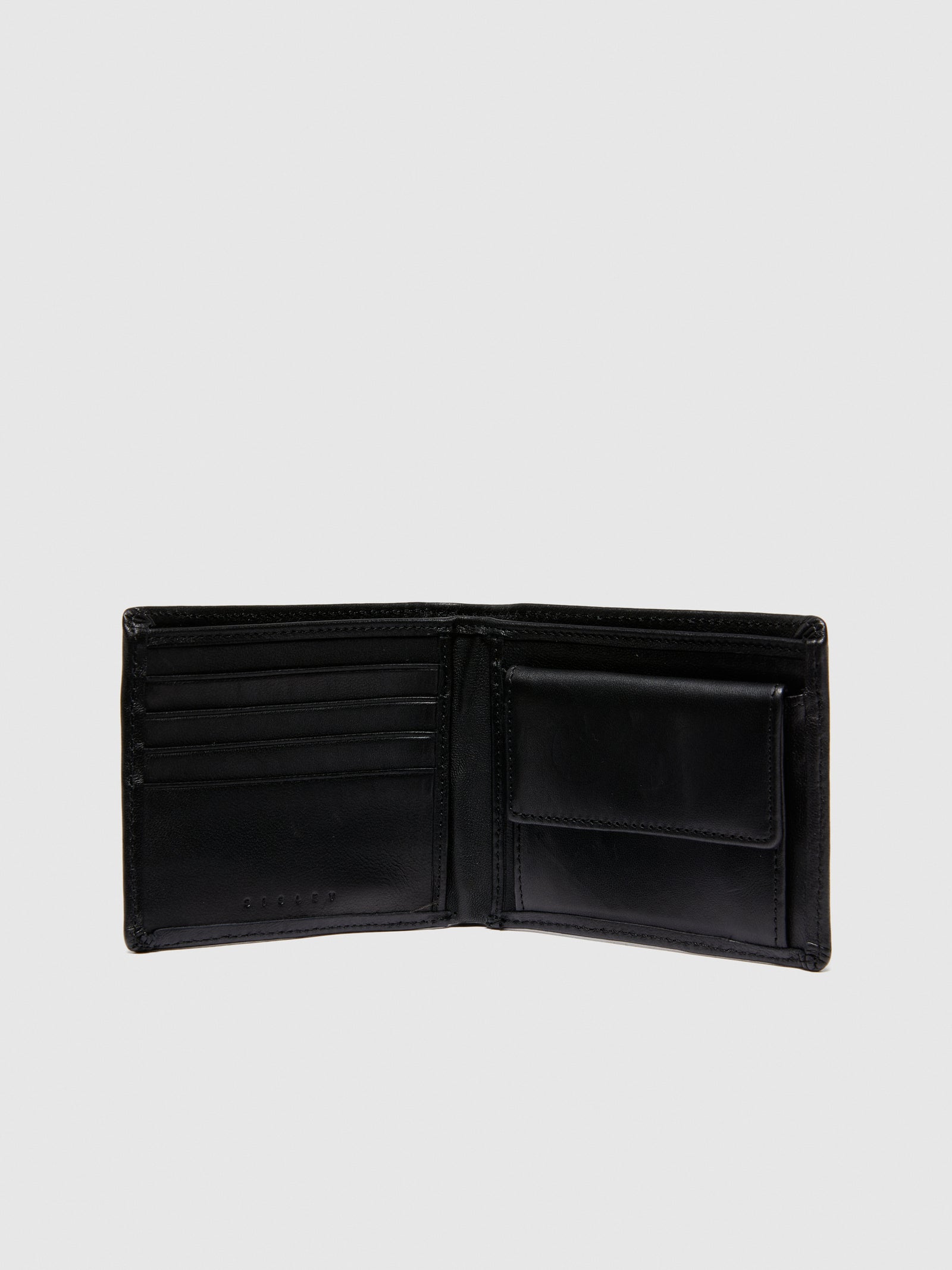 Portafogli 100% pelle da uomo nero 2 | Sisley Outlet