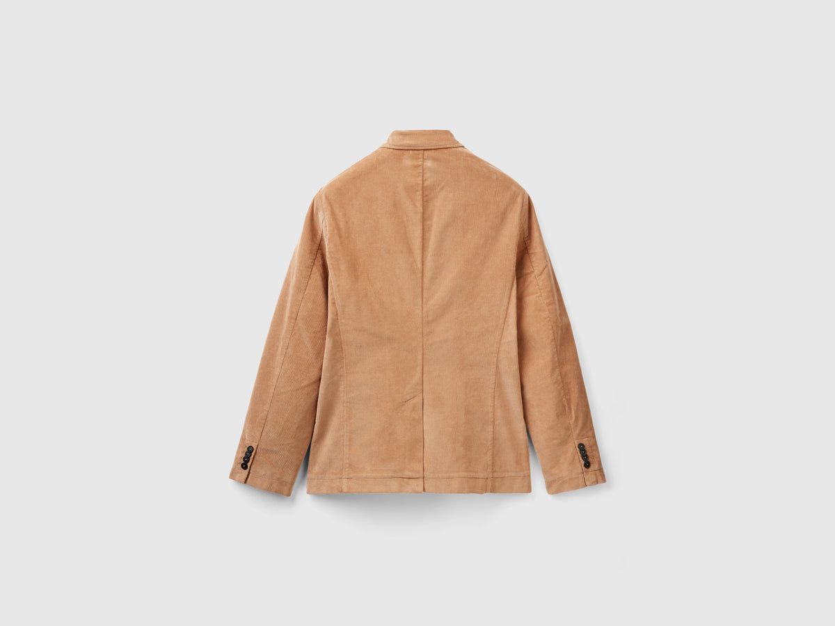 Blazer slim fit in velluto